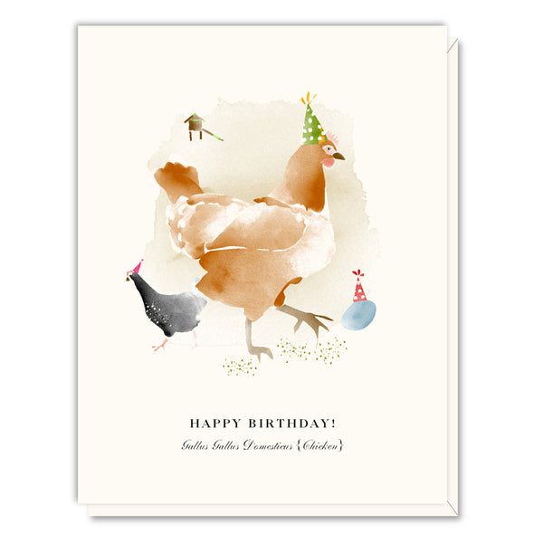 Birthday Chickens Greeting Card