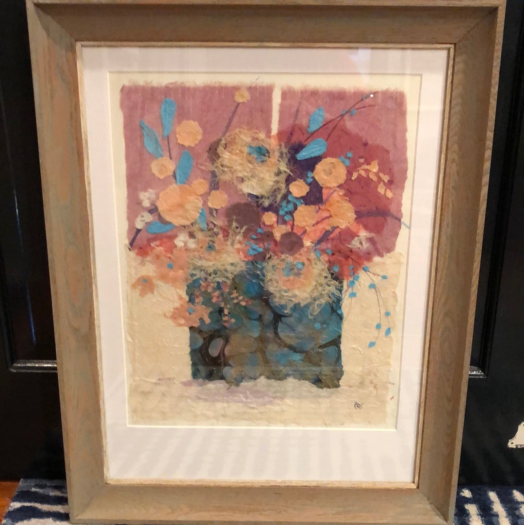 Framed, Bouquet Collage by Mary Ross