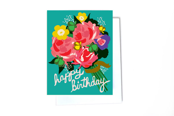 Happy Birthday Bouquet Greeting Card