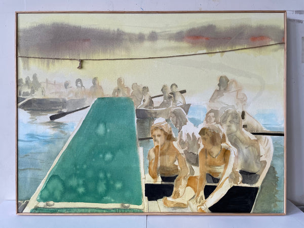 “Rowboat Ties”, Original Painting By Jackie Reeves