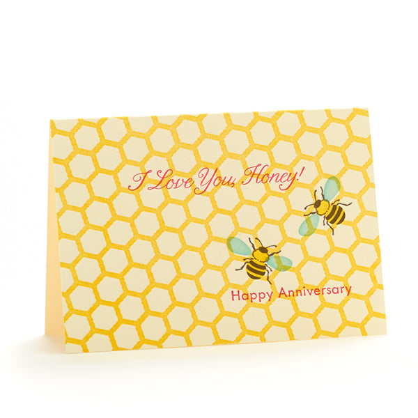 Happy Anniversary Bees Greeting Card
