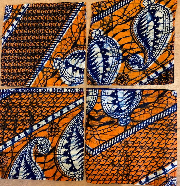 African Print Cocktail Napkins