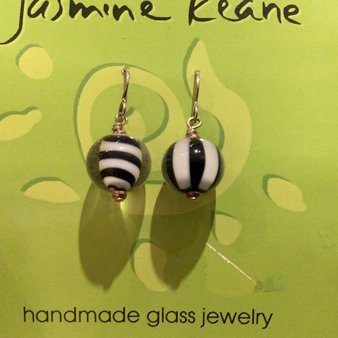 Jasmine Keane Single Glass Bead Drop Earring