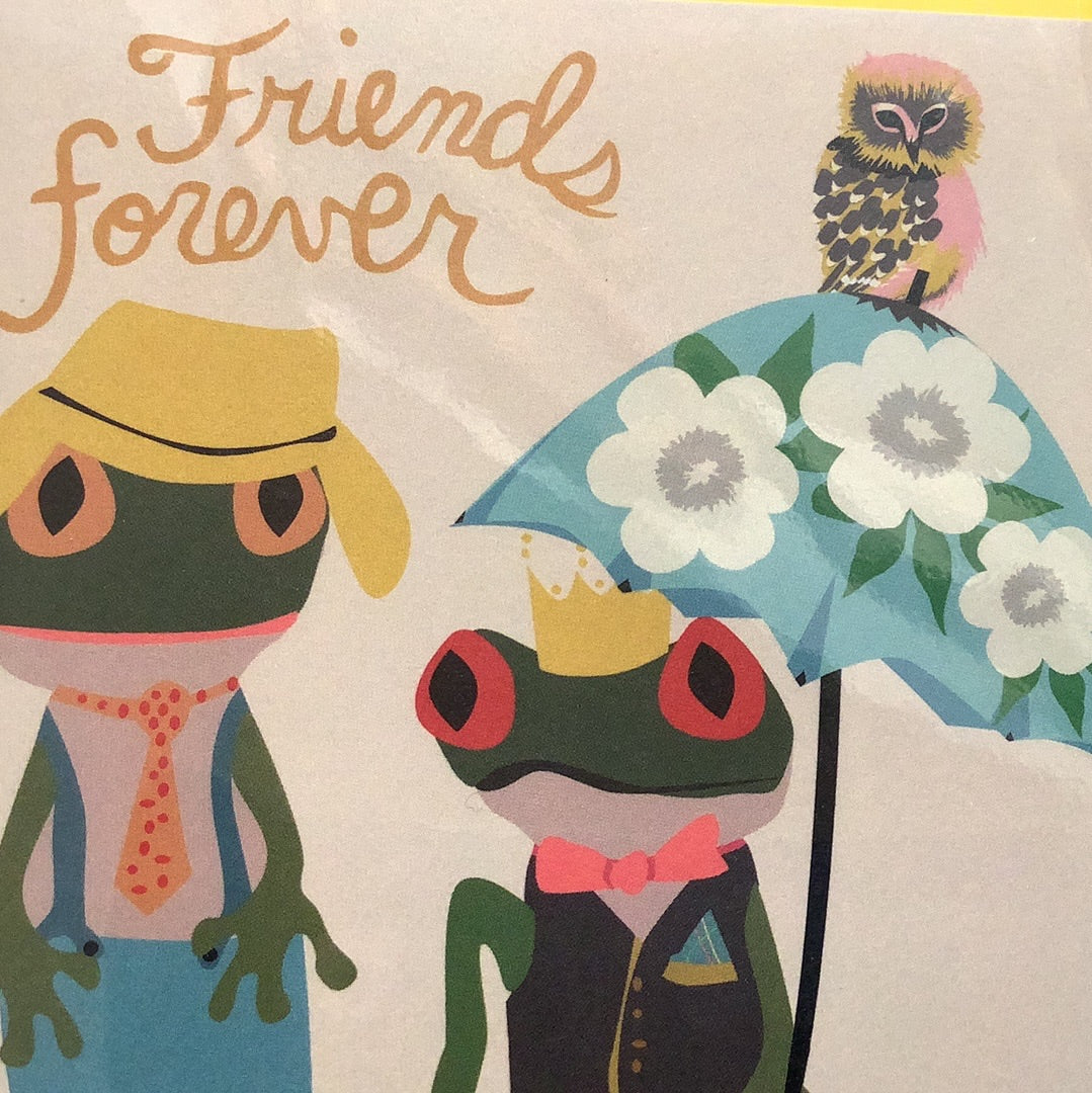 Friends Forever Frogs Greeting Card