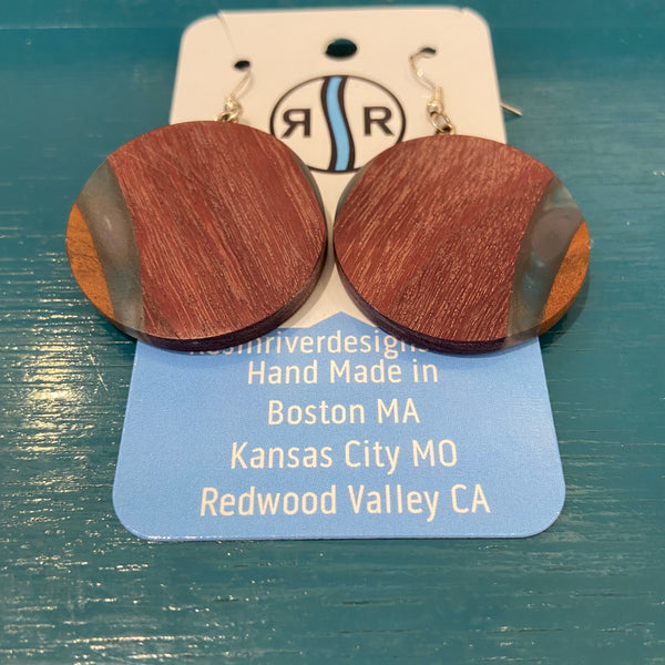 Wood Resin Earrings