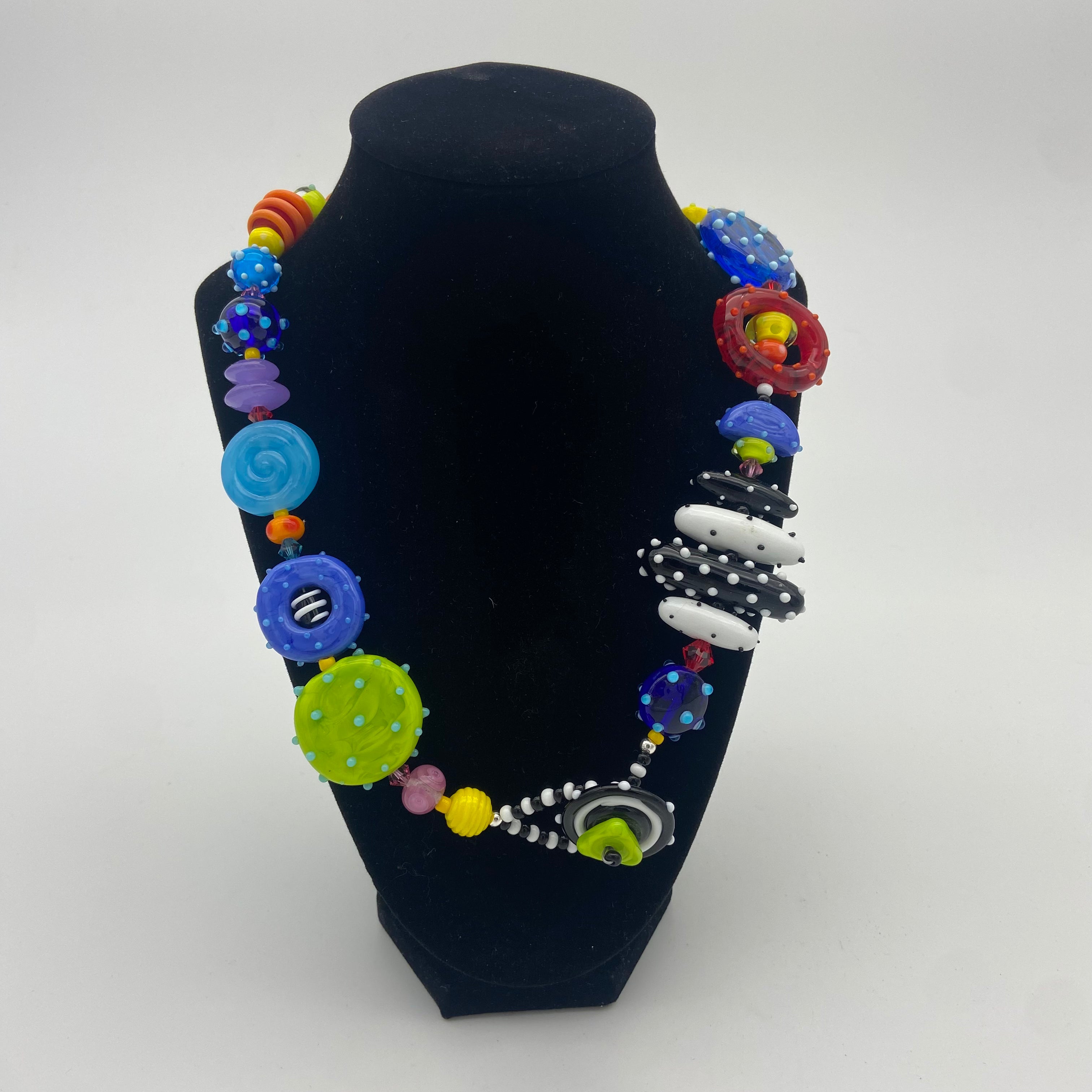 Front Clasp Bead Necklace by Jasmine Keane