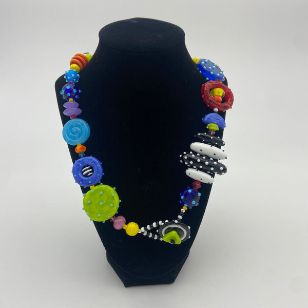 Front Clasp Bead Necklace by Jasmine Keane