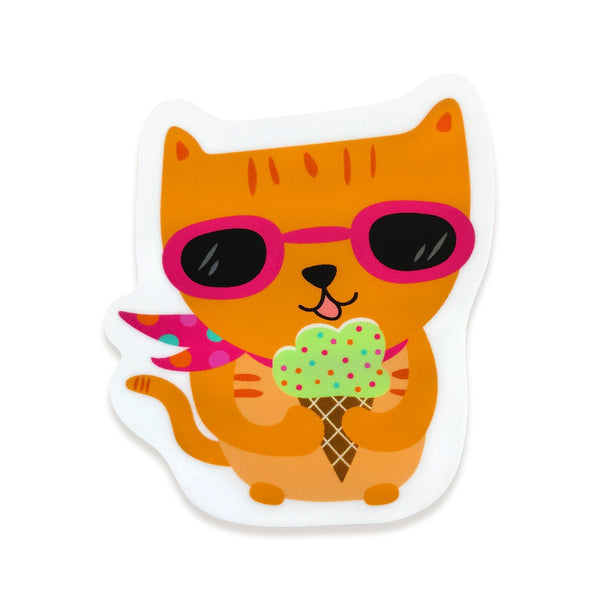 Cool cat sticker