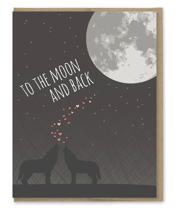 To the Moon and Back Greeting Card