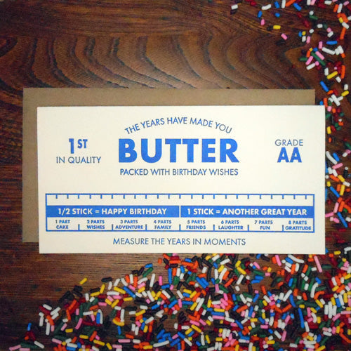Butter Birthday Greeting Card