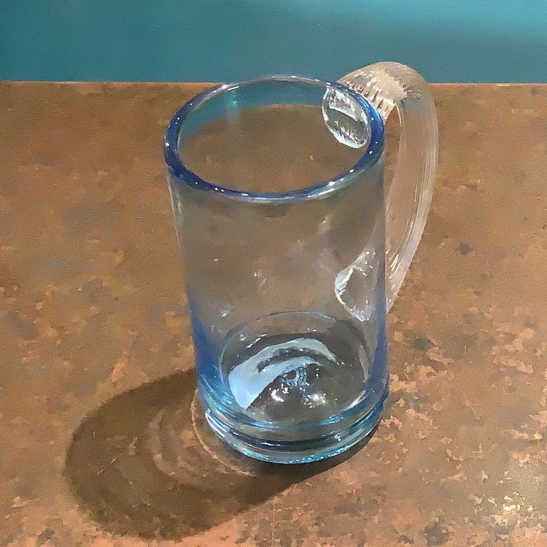 Hand Blown Glass Beer Mug