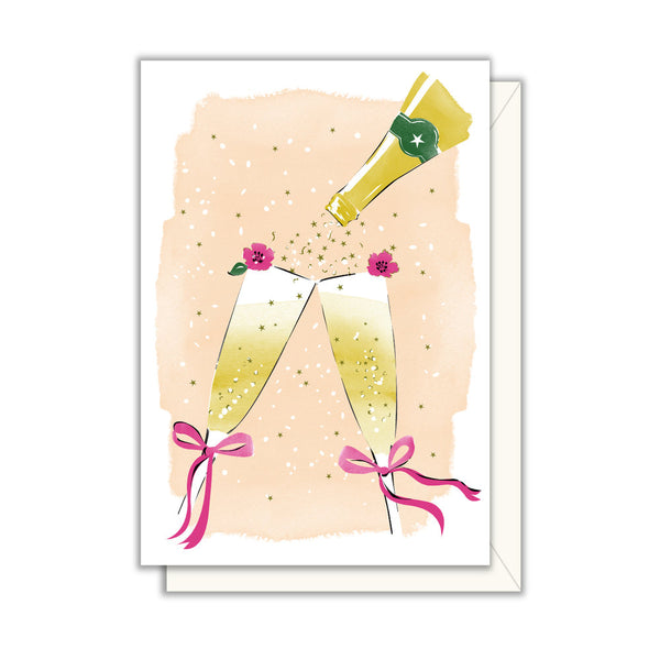 Champagne Toast Mini Greeting Card