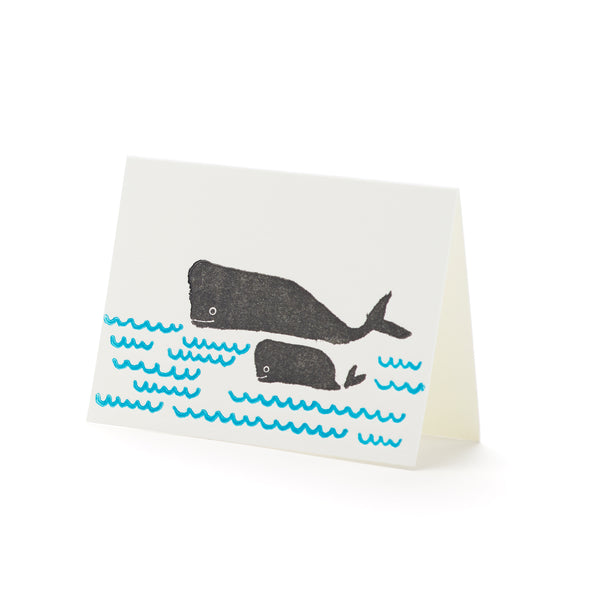 Whales Mini Greeting Card