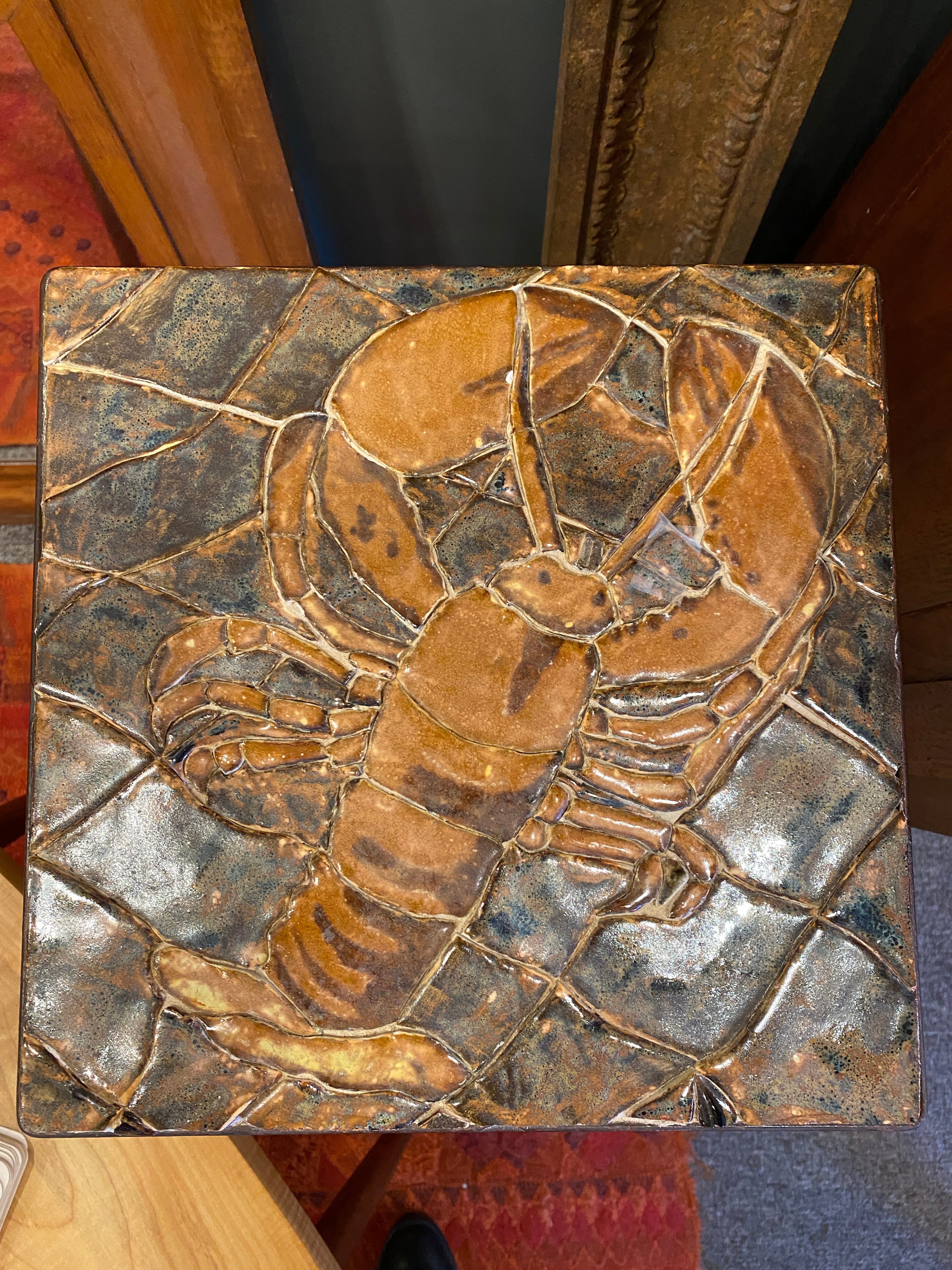 Mosaic Lobster Table by Lauren Quinn