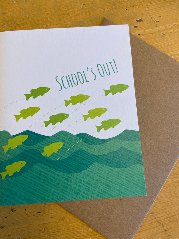 School’s Out Fish Greeting Card