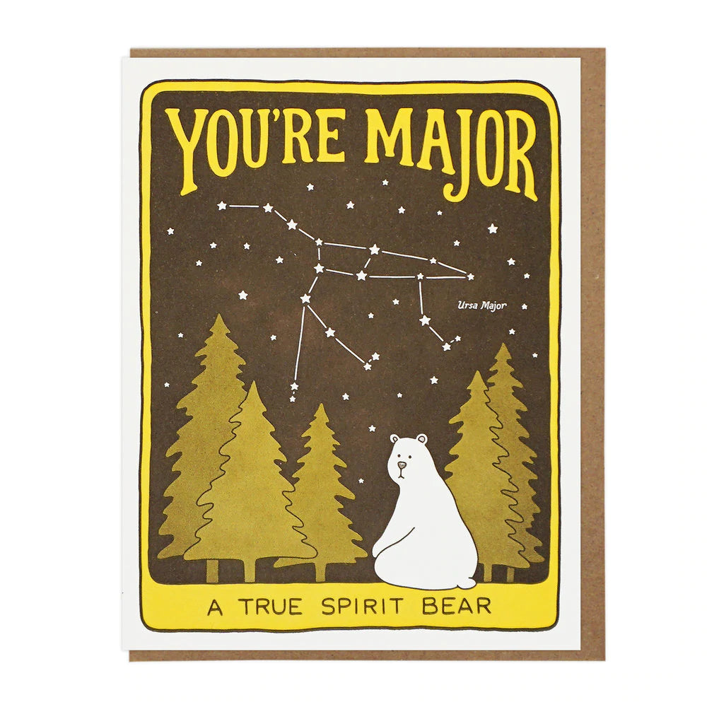 You’re Major Ursa Major Letterpress Card