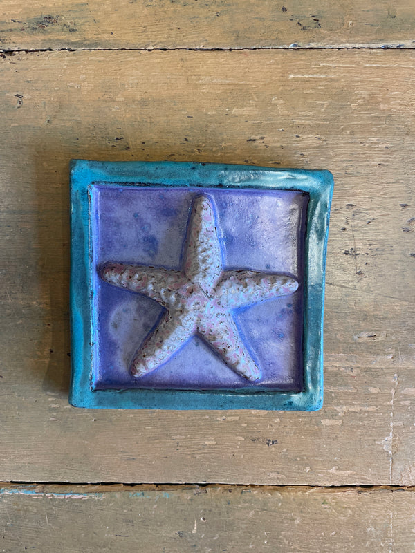 Coastal 4” x 4” Decorative Ceramic Tile
