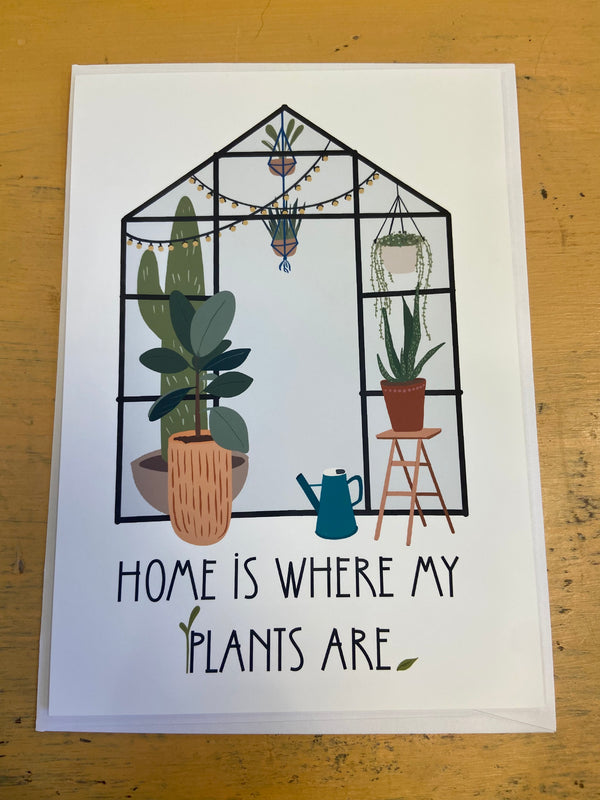 Home is Where My Plants Are Greeting Card