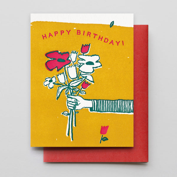 Birthday Flowers For You Greeting Card