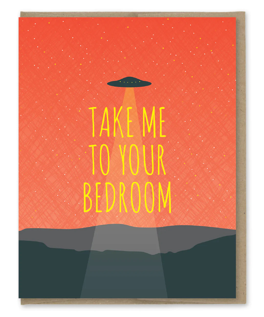 UFO Bedroom Greeting Card