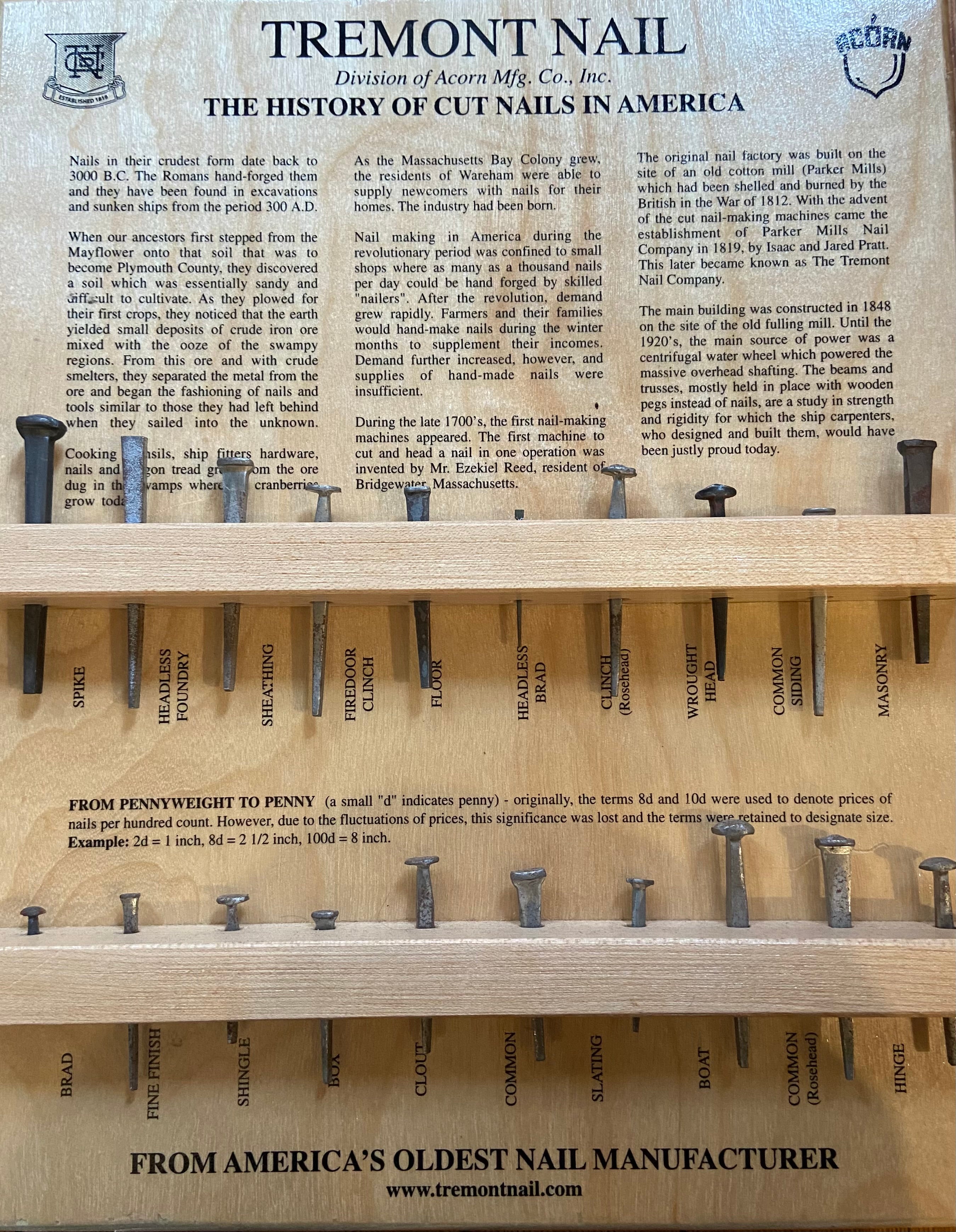 The History of Cut Nails in America