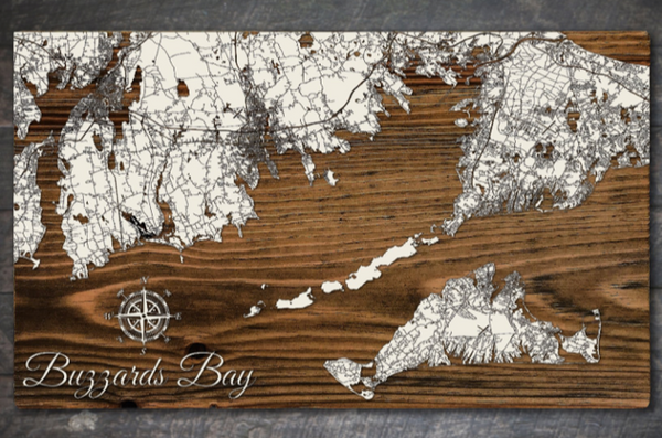 Buzzard's Bay Map - Medium/Large
