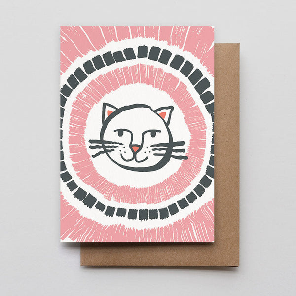 Happy Cat Greeting Card