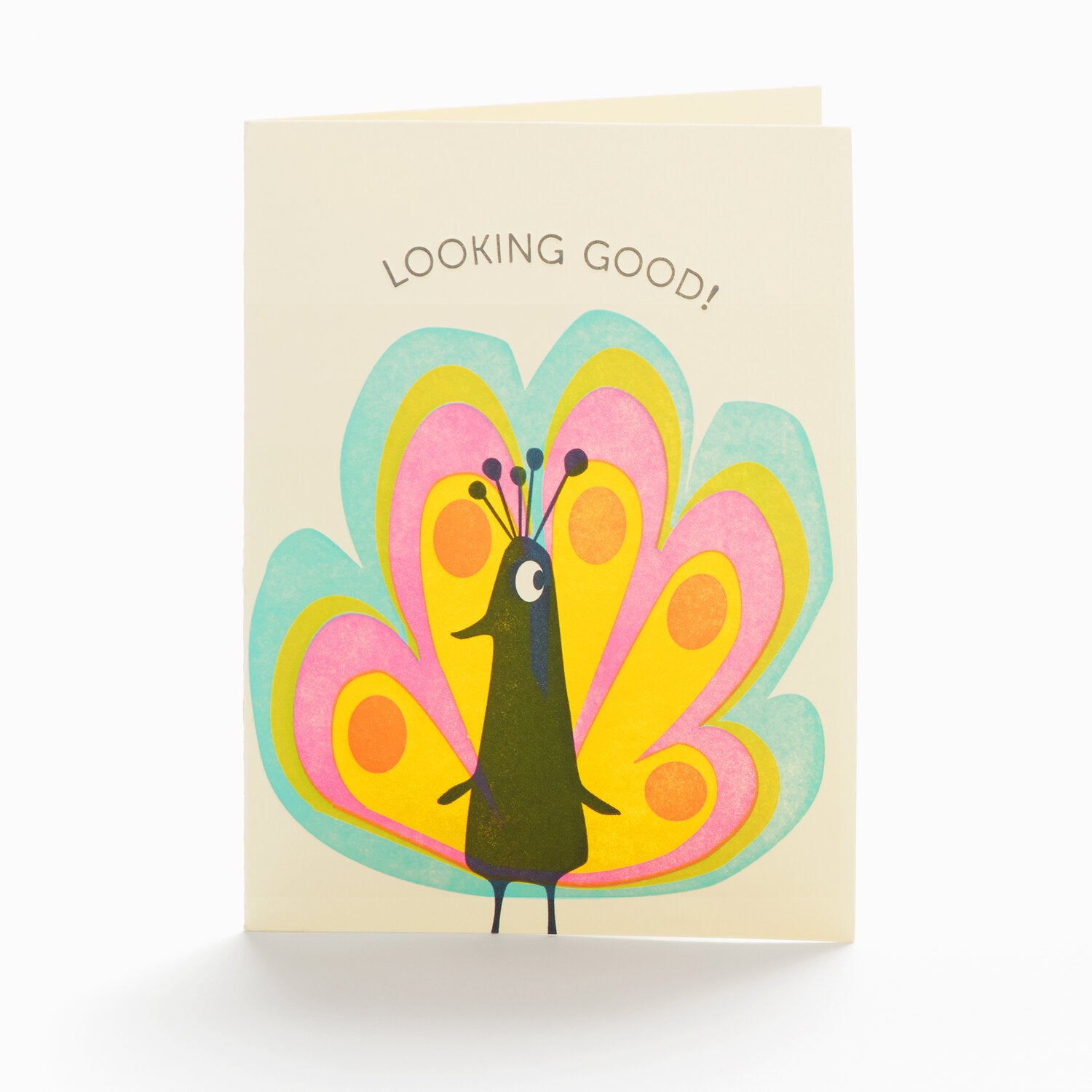 Looking Good Peacock Greeting Card