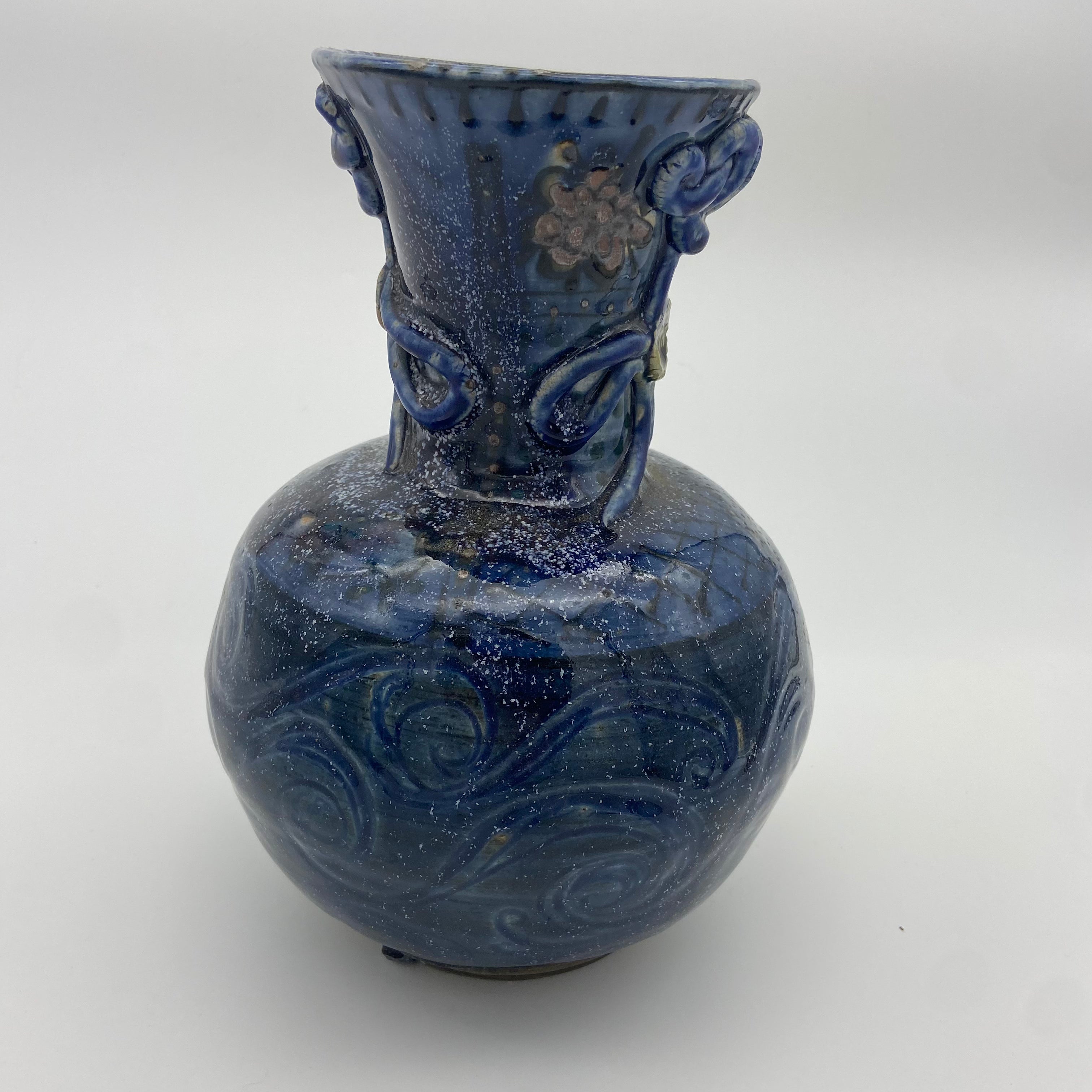 Deep Blue Ceramic Vessel by Kim Sheerin