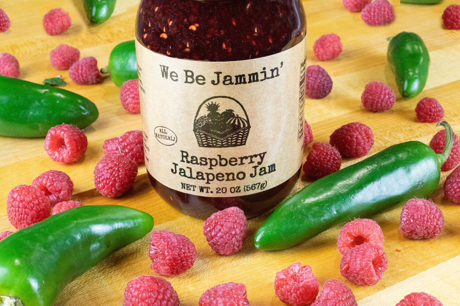 We Be Jammin’ Raspberry Jalapeño Jam