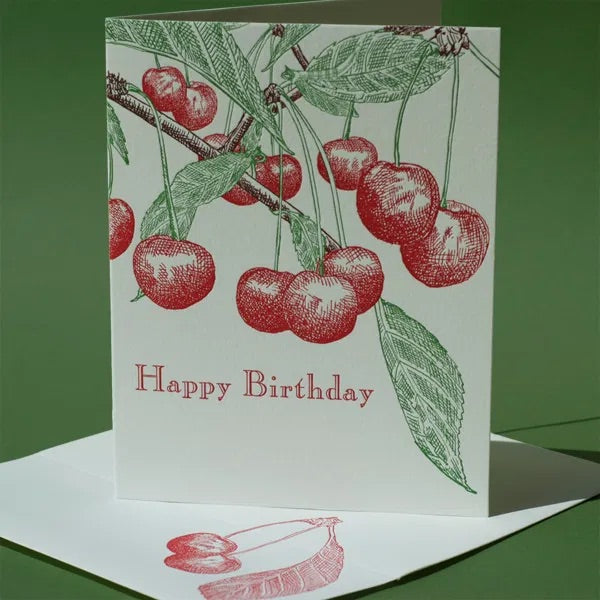 Cherry Birthday Greeting Card