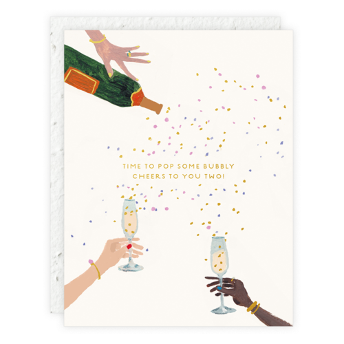 Time to Pop Some Bubbly Cheers to You! Greeting Card
