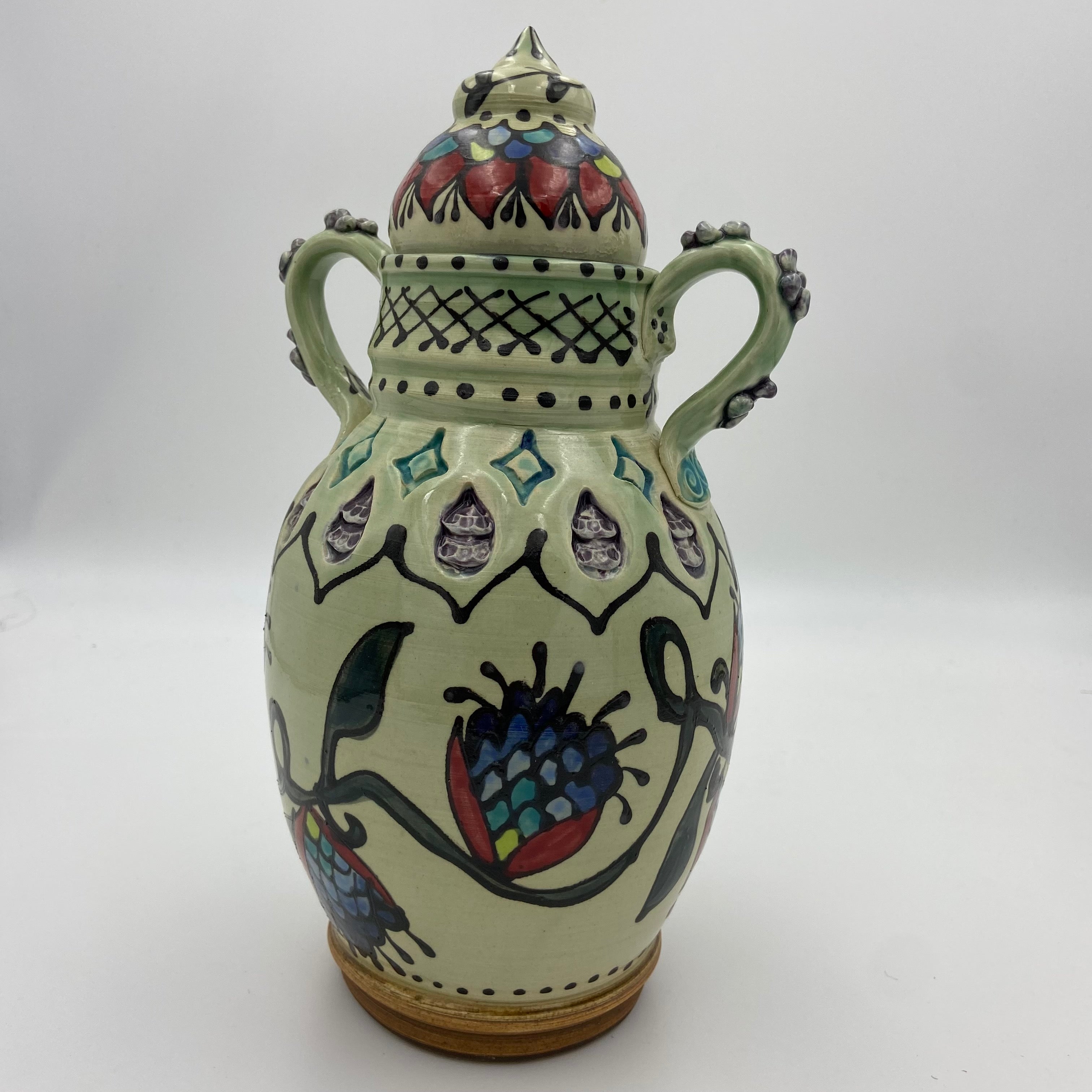 Ceramic Lidded Vessel by Kim Sheerin