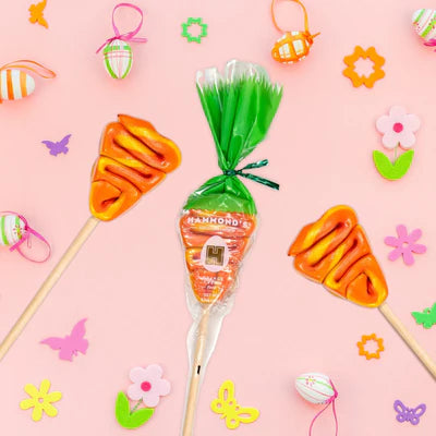 Easter Carrot Orange Cream Lollipop