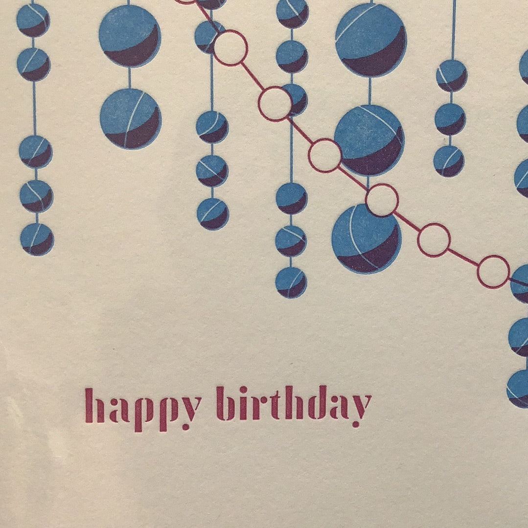 Happy Birthday Beads Greeting Card