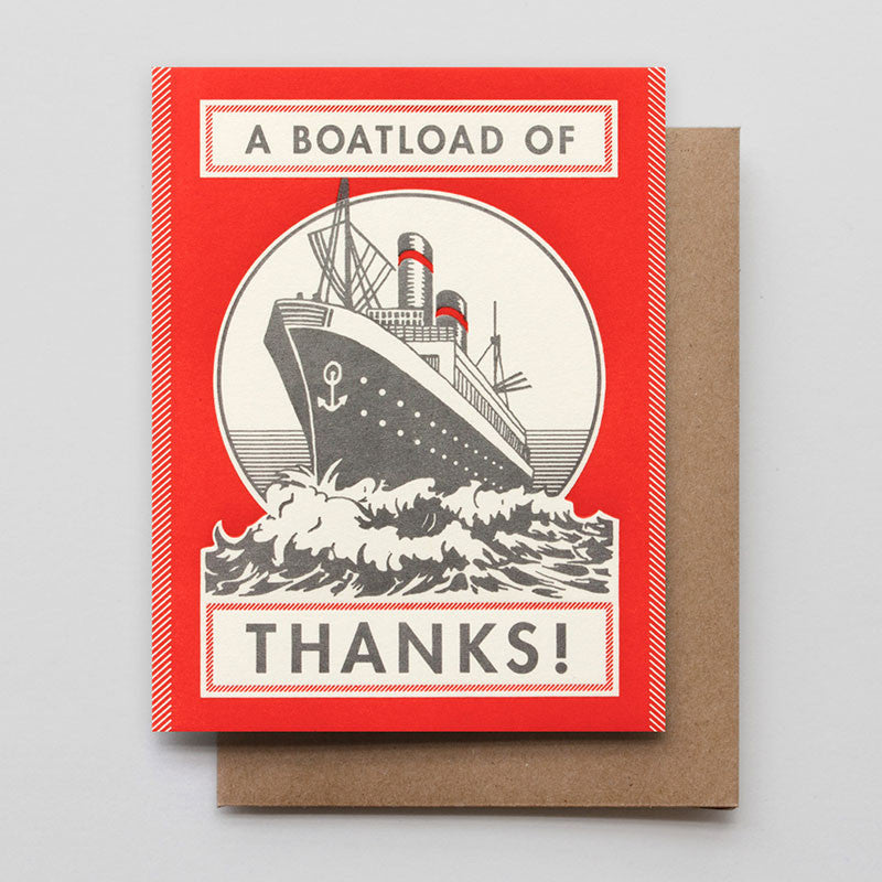 Boatload of Thanks Greeting Card
