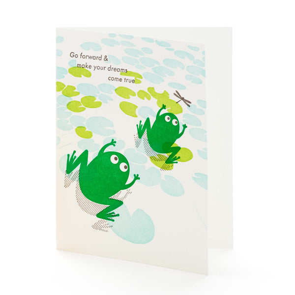 Go Forward Frogs Greeting Card