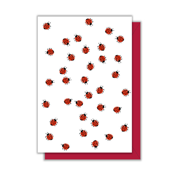 Ladybugs Mini Greeting Card