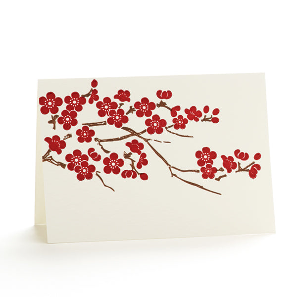 Red Blossom Greeting Card