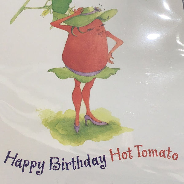 Happy Birthday Hot Tomato Greeting Card