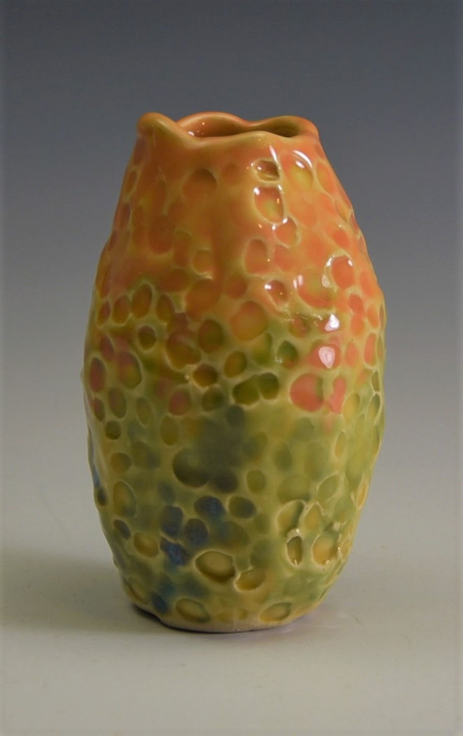 Karen Zaharee Pastel Bud Vase in Marigold
