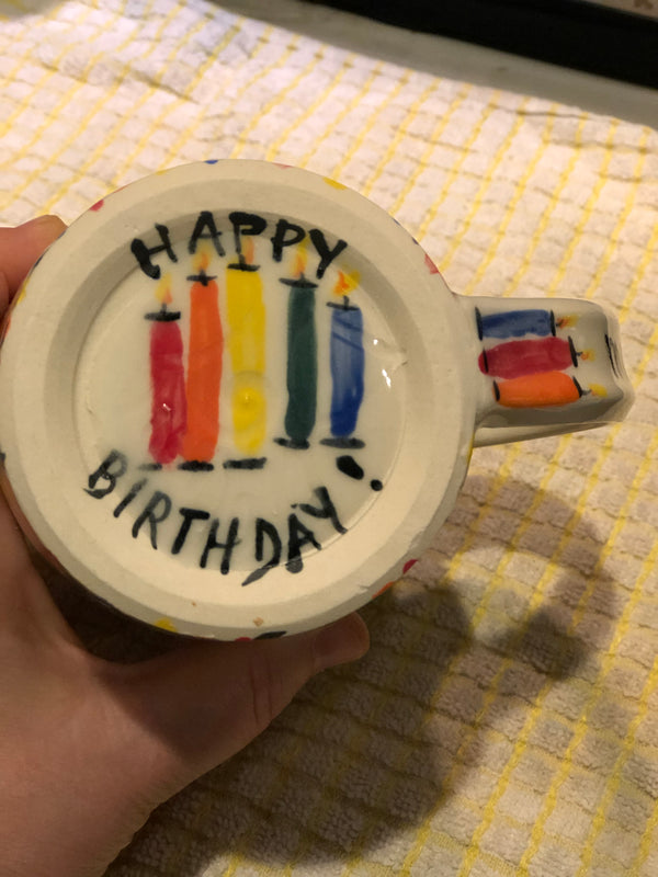 Hand Painted Birthday Mugs