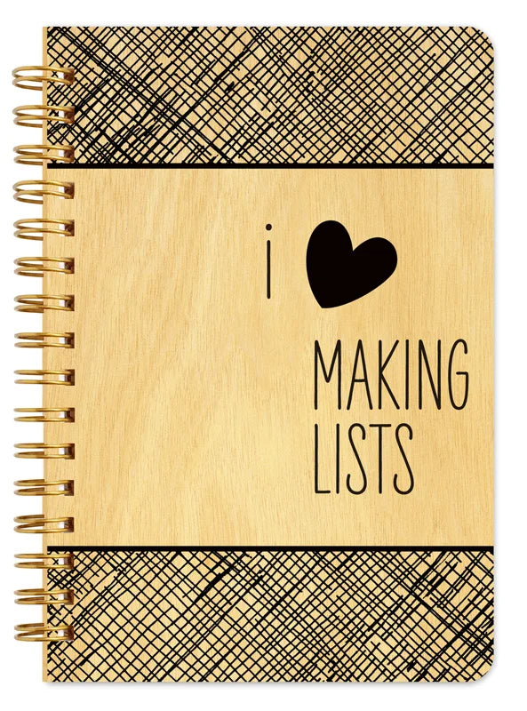 I Love Making Lists Notebook