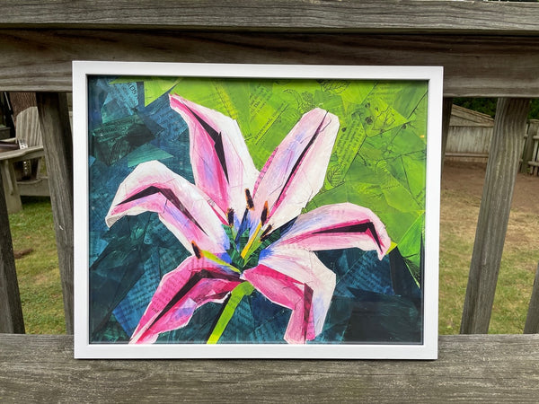 Lily Collage - Framed Print