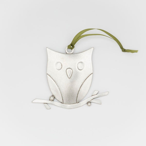 Pewter Ornament Owl