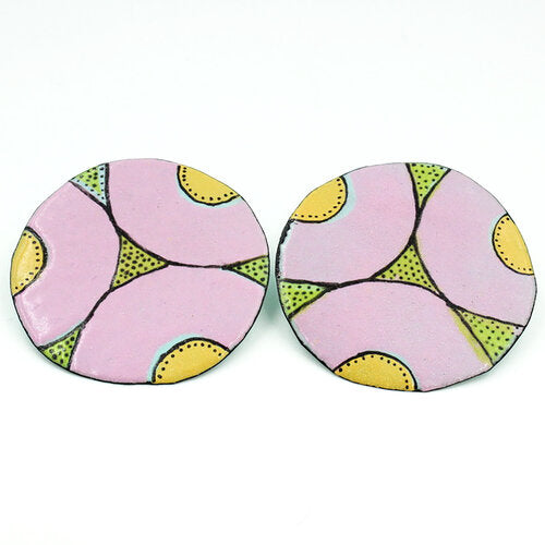Tanya Crane Earrings Triple Arch Stencil Discs