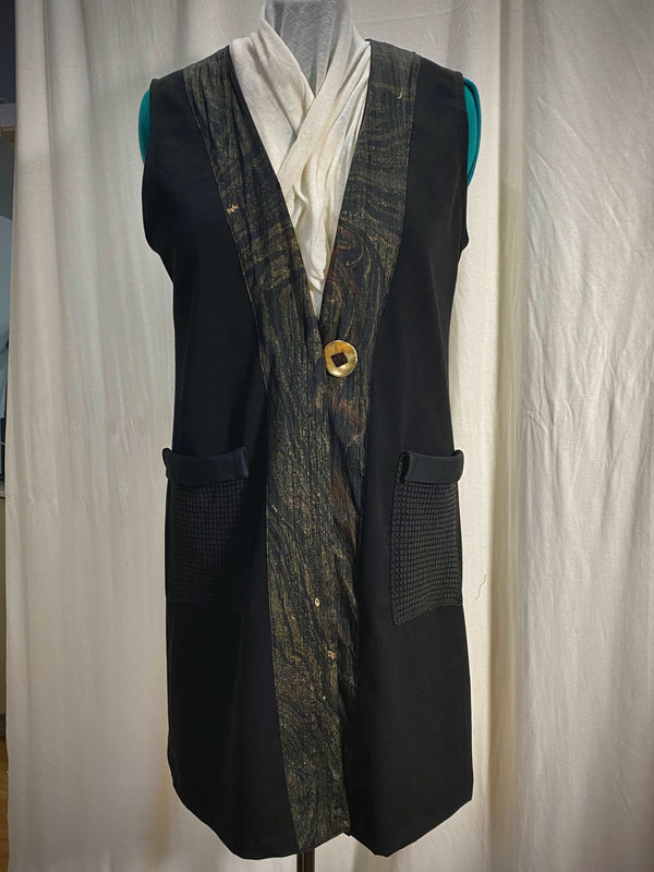 Long Black Vest