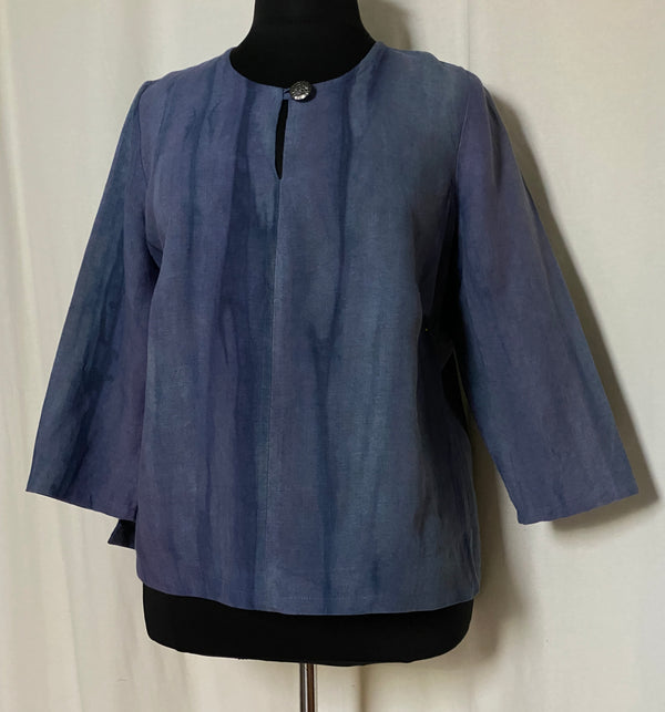 Hand-dyed Linen Top
